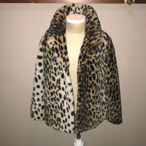 Abercrombie Kids girls leopard coat